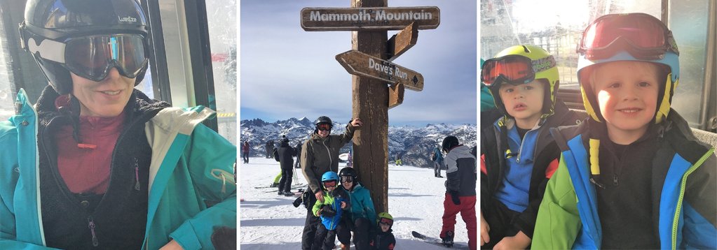 Familienskifahrt in Mammoth Mountain 