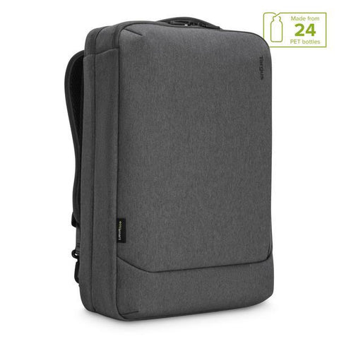 A Targus Cypress Ecosmart® convertible business backpack.