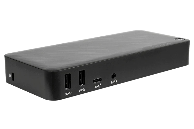 Side view of Targus’ USB-C multi-function alt. mode dock.