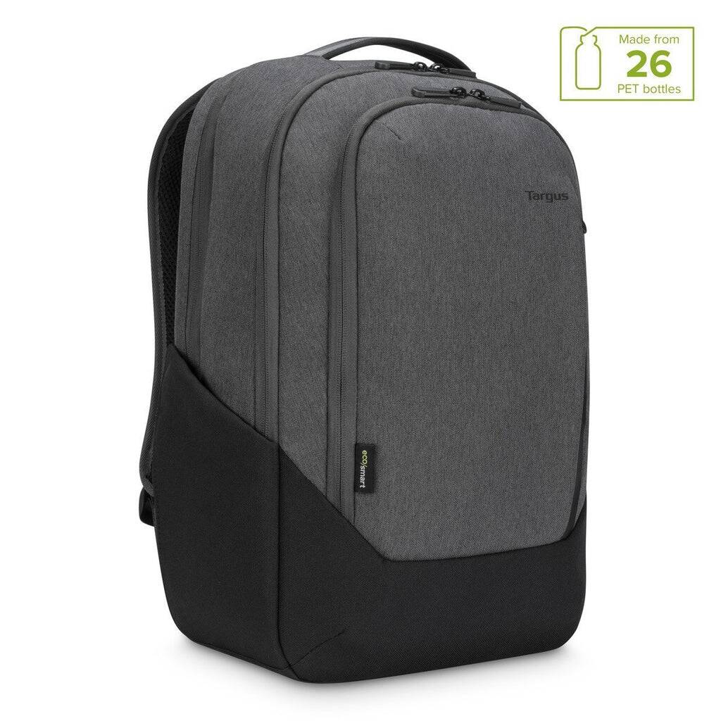 black and grey student laptop backpack