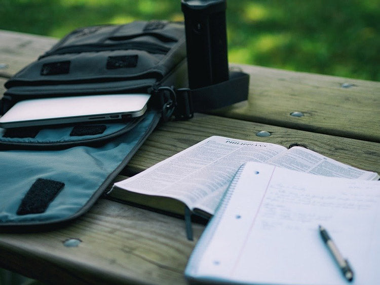 laptop in a laptop sleeve