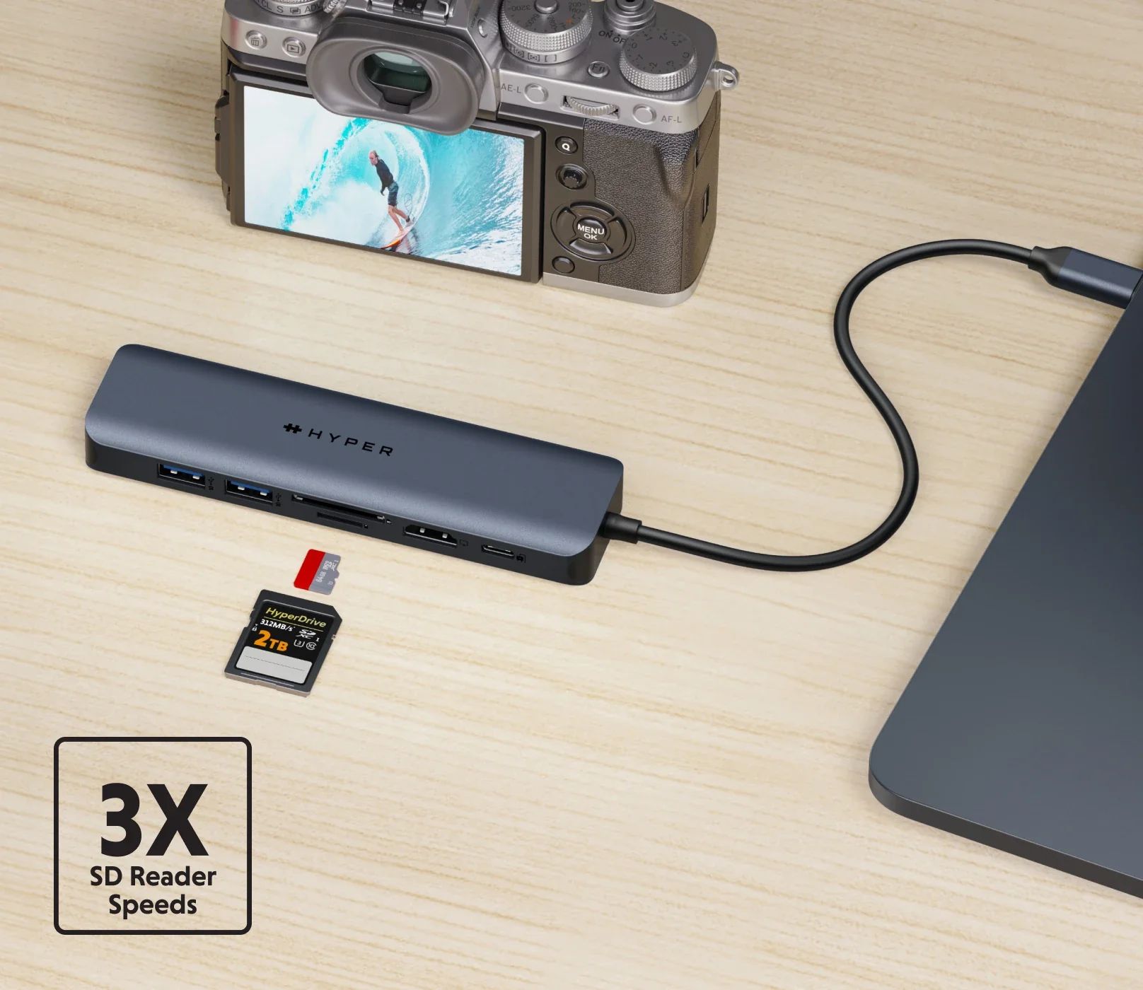 Transfer Photos and Video at 3X Speeds with 312MB/s SD and microSD 4.0