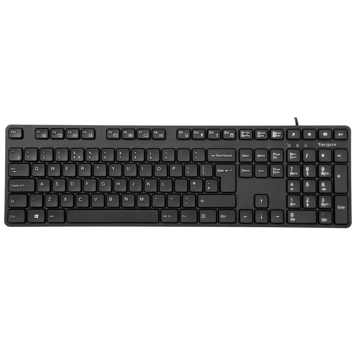 Targus Full-size USB Wired Antimicrobial Keyboard (UK)