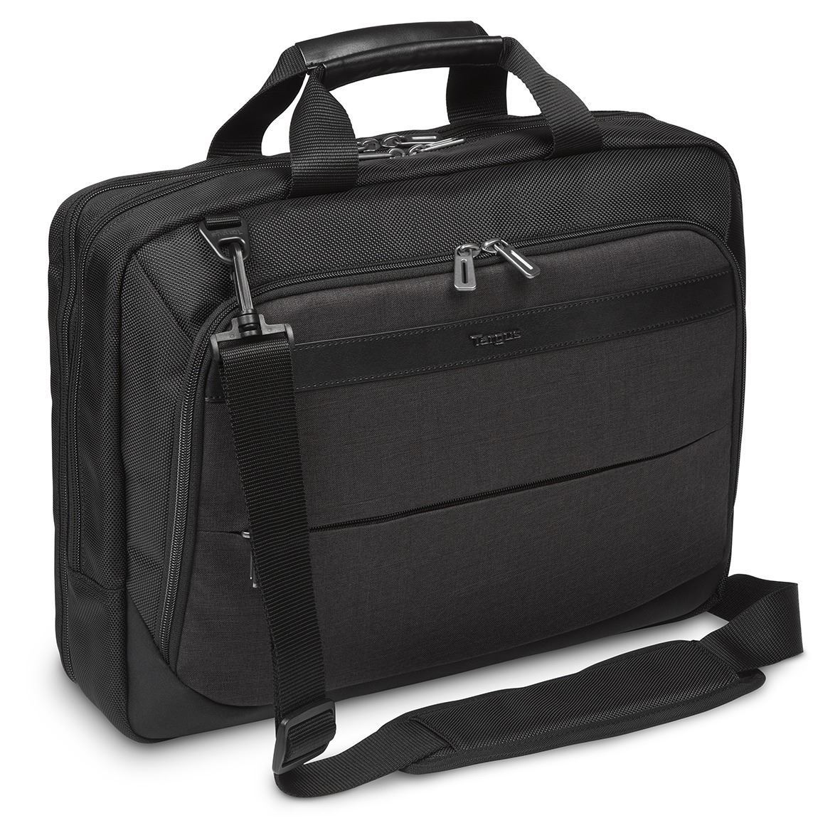 Targus CitySmart 14,15,15.6 High Capacity Topload Laptop Case - Black/Grey