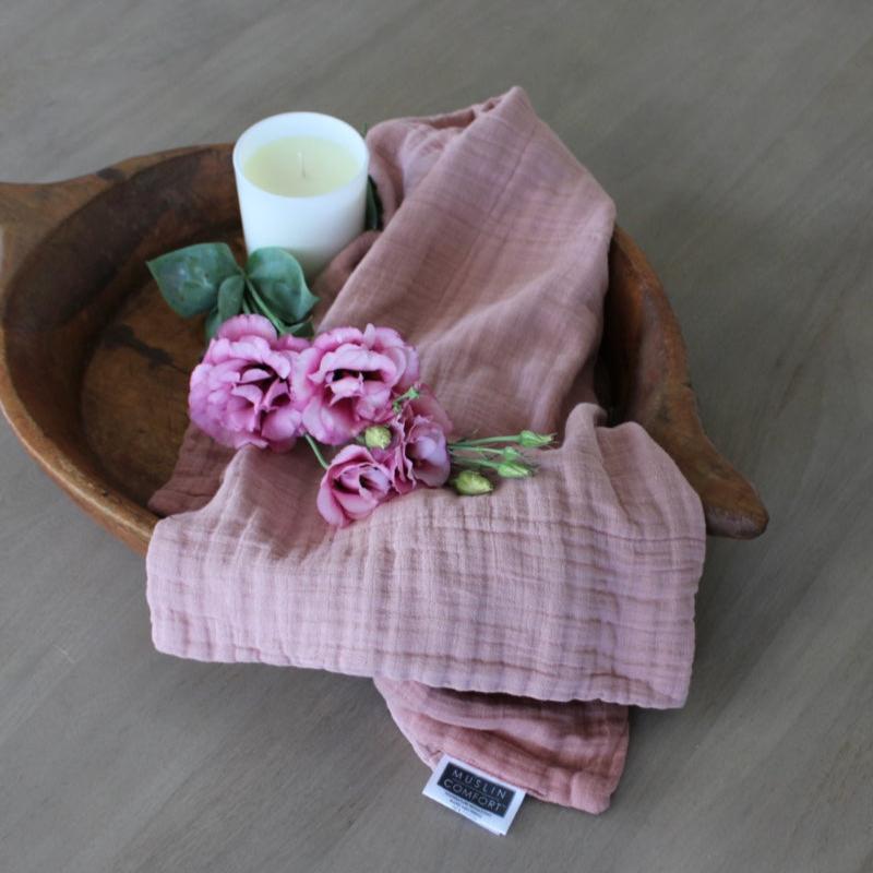 Collection of Natural Muslin Kitchen Towels are Hung in a Row on an Unusual  Wooden Hanger. Natural, Soft, Airy and Stock Image - Image of material,  fiber: 215370293