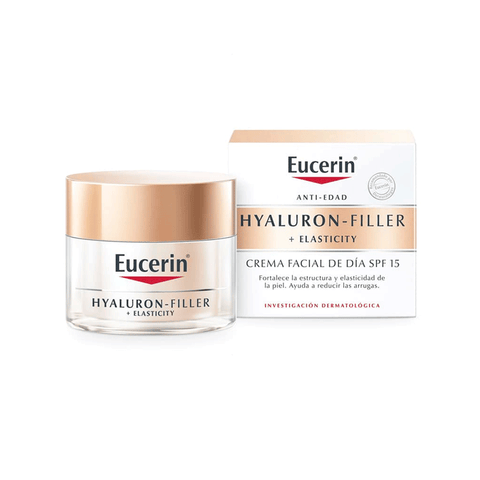 HYALURON-FILLER +ELASTICITY  CREMA FACIAL DIA CAJA X 50ML EUCERIN | Belle farma