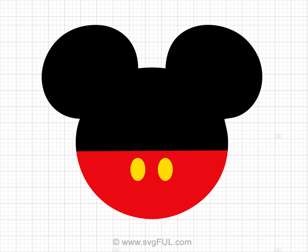 Mickey Mouse Head Svg Clipart – svgFUL