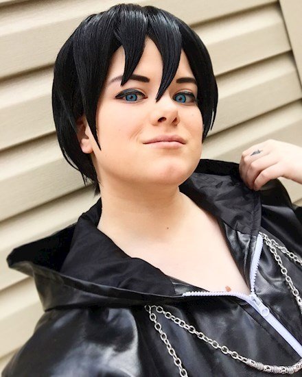 Sleeveless high neck shirt Black M - Cosplay wig general specialty