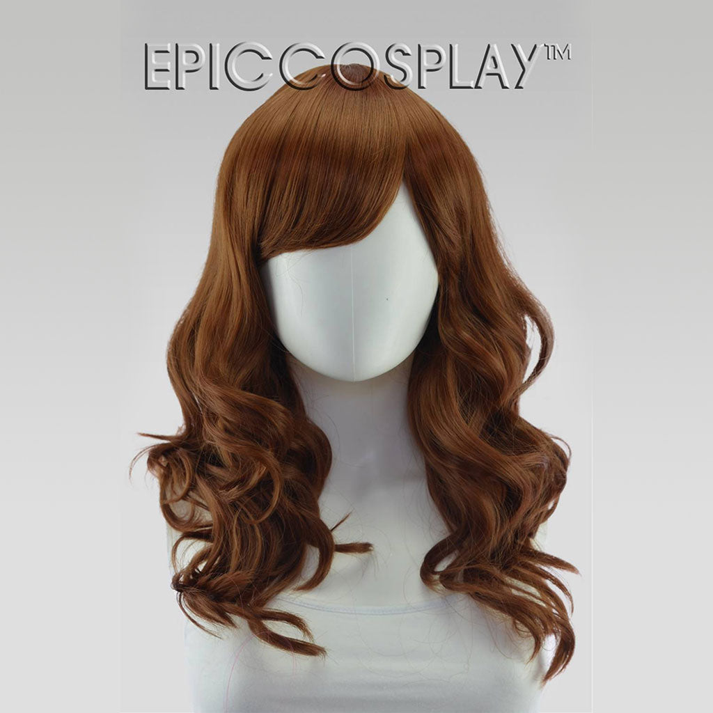 light brown curly wig