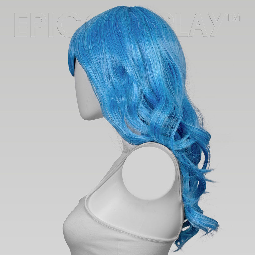 neon blue wig