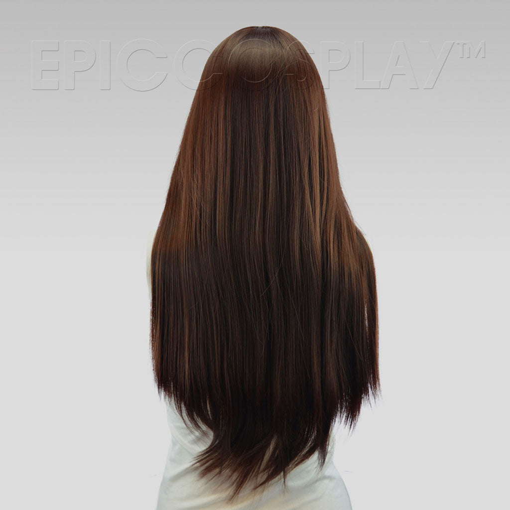 long brown wig