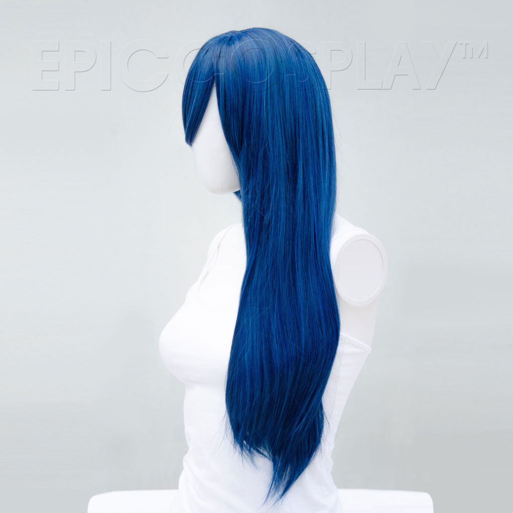 Nyx 28 Inch Shadow Blue Long Straight Cosplay Wig 