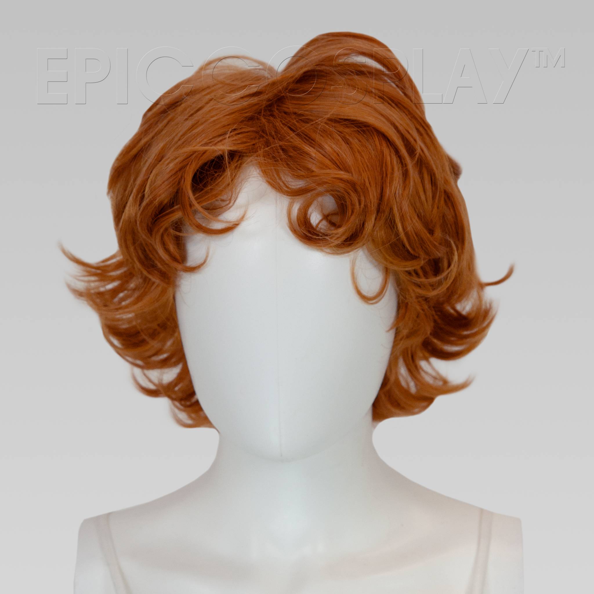 short orange cosplay wig