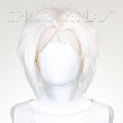 short white lace front wig