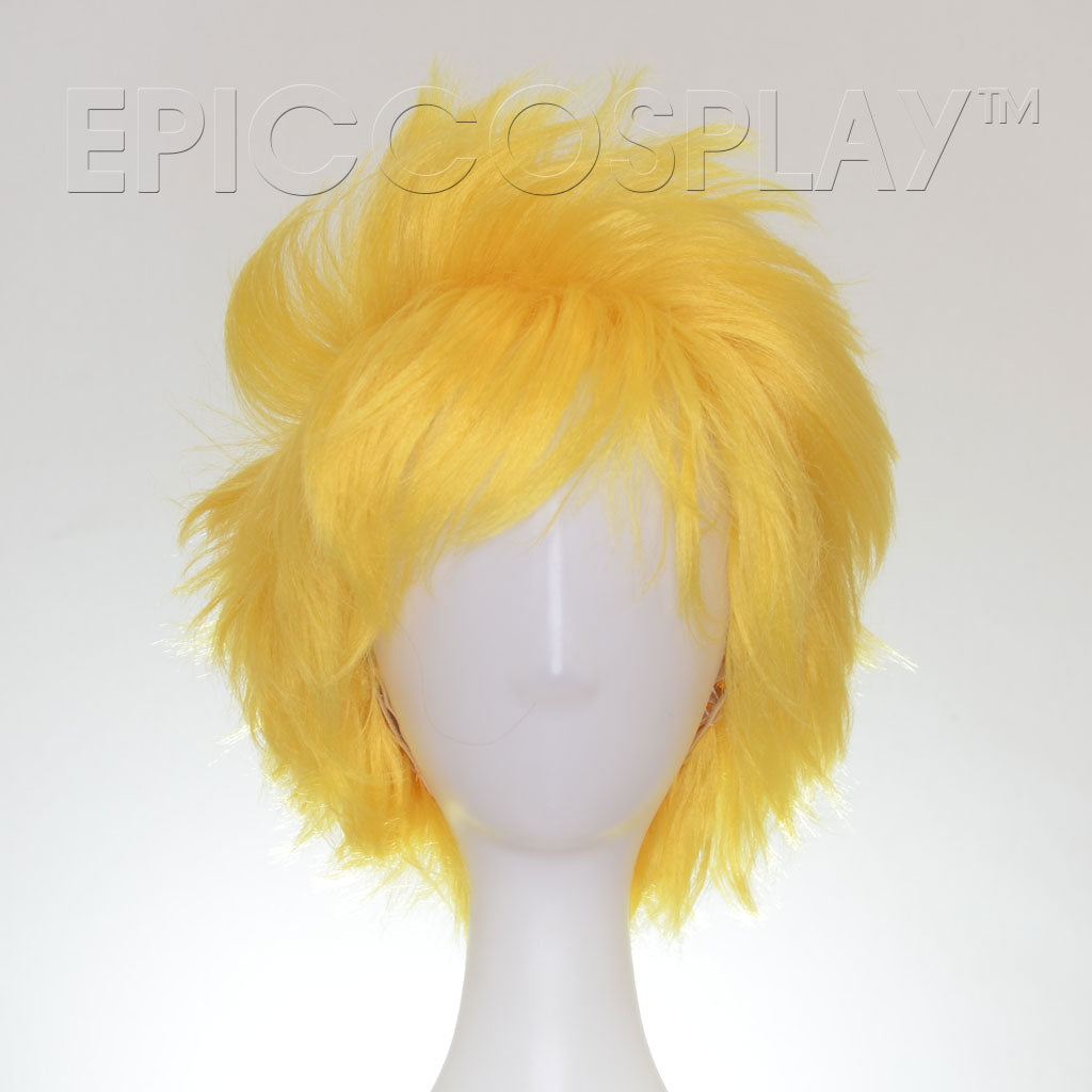 yellow anime wig