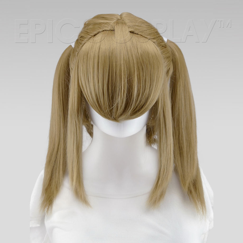 short blonde pigtail wig