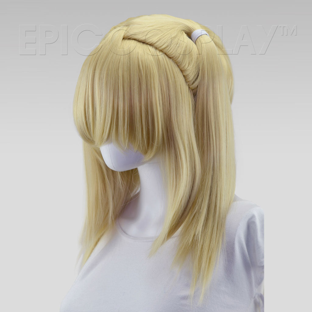 blonde pigtail wig