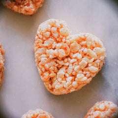 heart shaped rice krispie treats