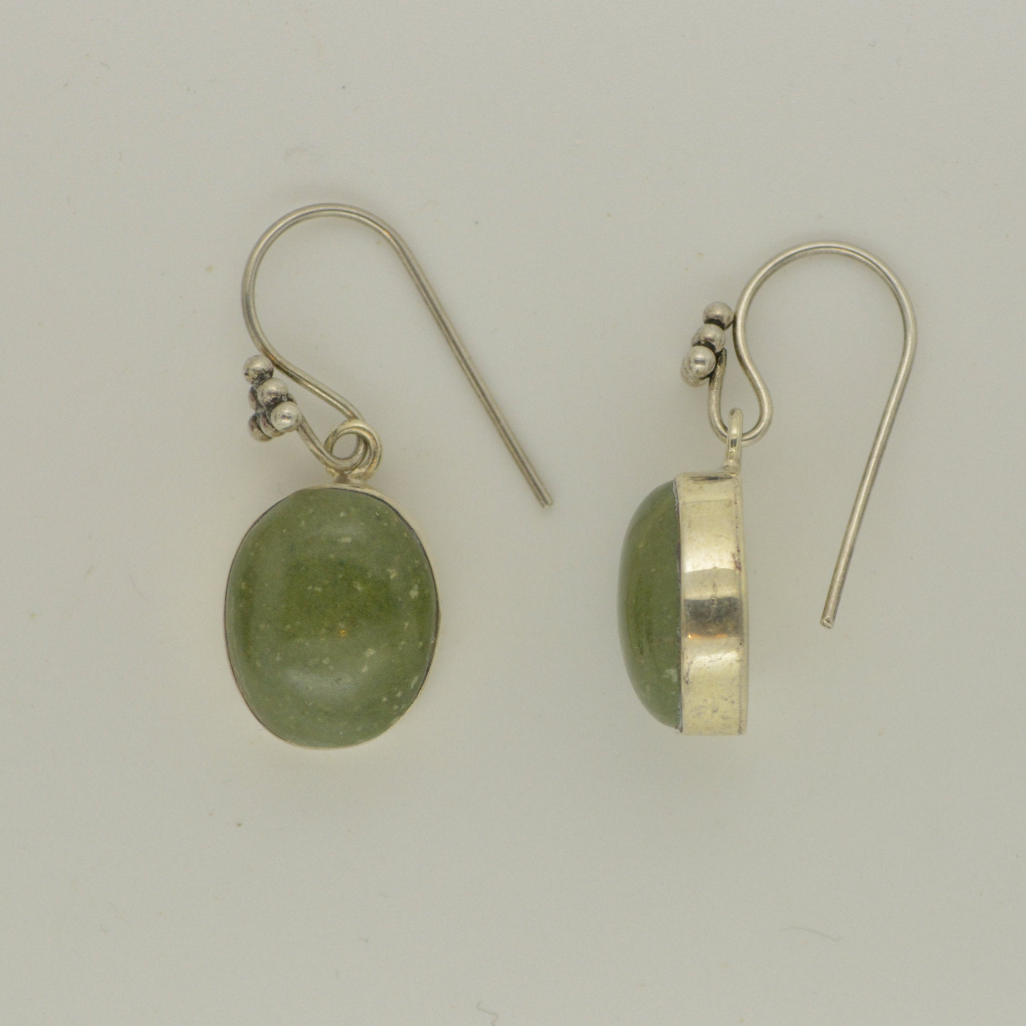 Heri Green Jasper Earrings  Joojoo Stores