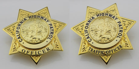 US CHP CAPTAIN California Highway Patrol Badge Replica Movie Props #10 –  Coin Souvenir