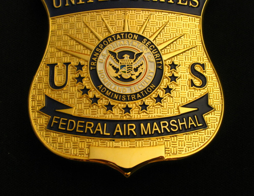 Us Dhs Tsa Federal Air Marshal Badge Solid Copper Replica Movie