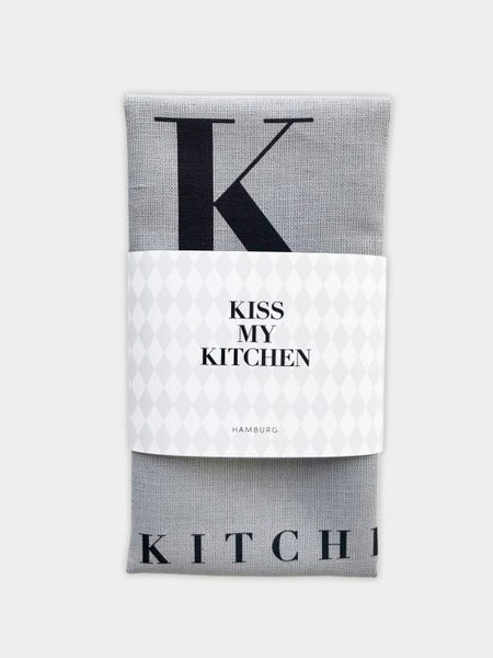 -20% - ‼️EINZELSTÜCK!! kiss my kitchen "Küchen-Handtuch" grey/black