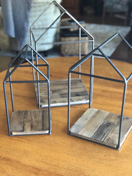 Wood and Metal House Frame