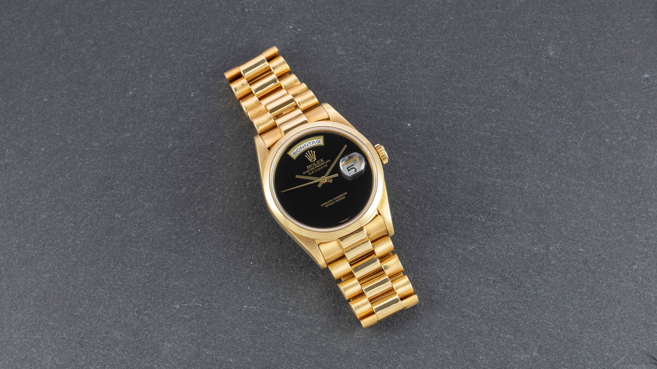 rolex presidential onyx