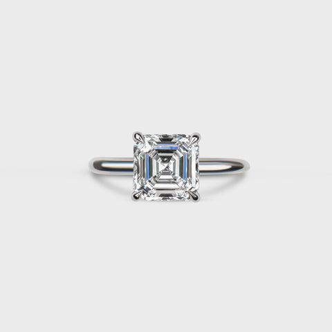 Asscher Cut Diamond Solitaire