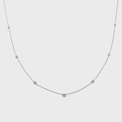 Diamond Station Necklace