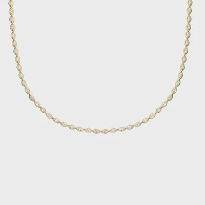 Marquise Tennis Necklace