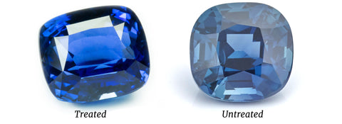 Treated vs Untreated Sapphire