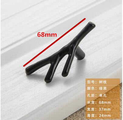 European Tree Branch Design Furniture Handle Kitchen Cabinet