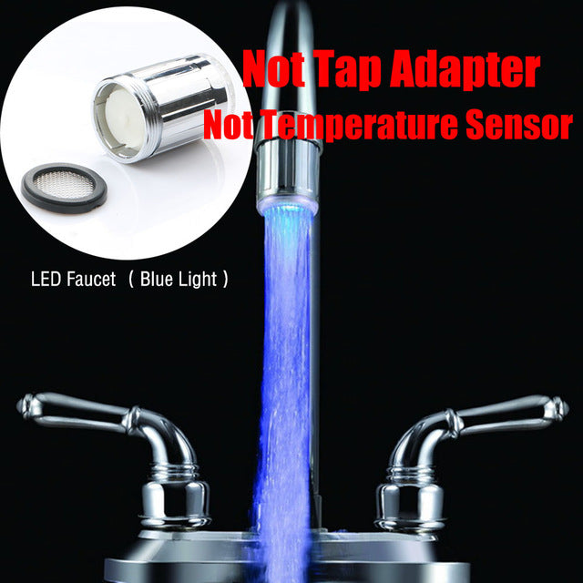 Glow Light Up Led Kitchen Faucet Shower Tap Custom Design Mart