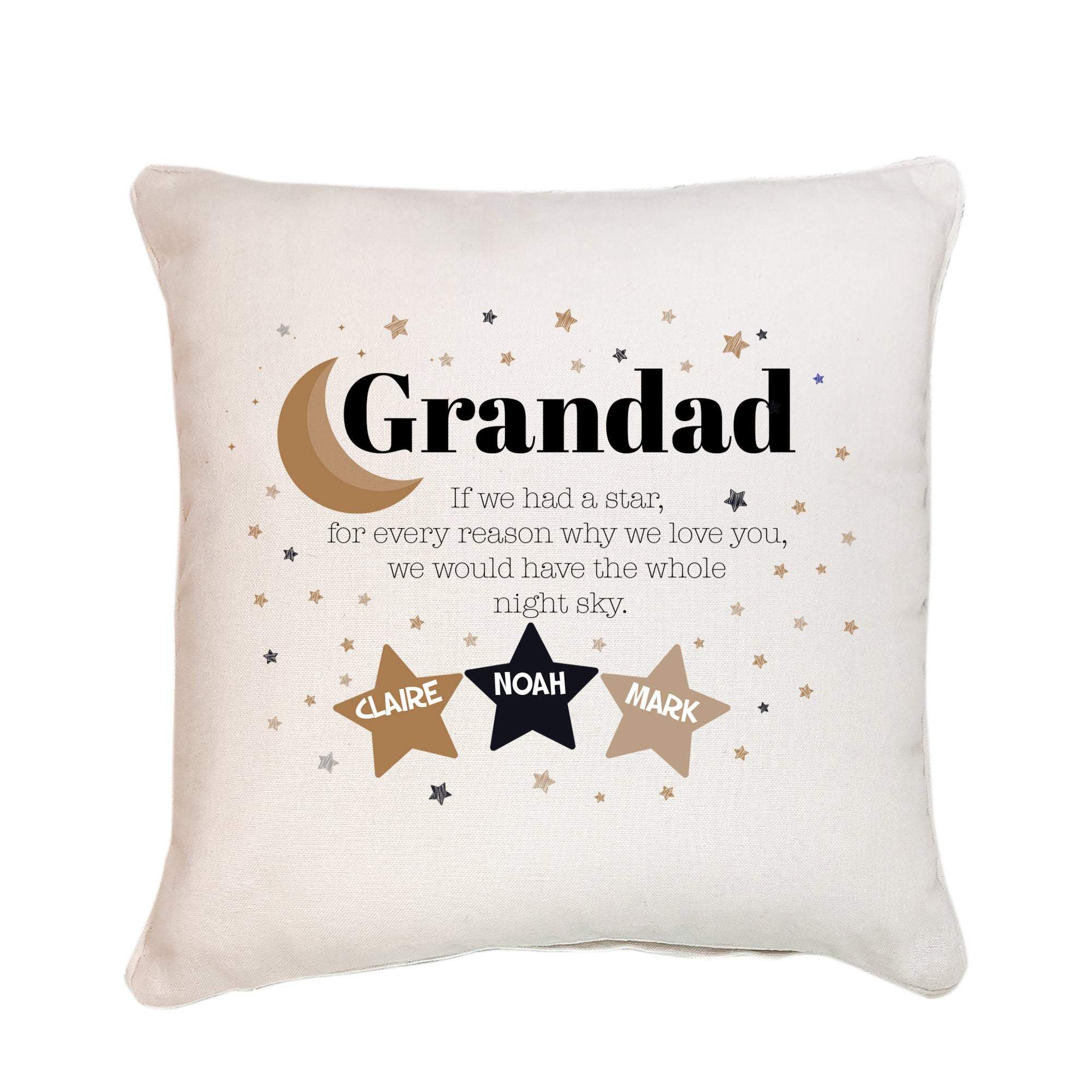 Download Personalised Grandad Cushion With Grandchildren Names Little Stars C Pomchick