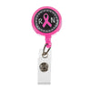 Prestige Medical ID Holder Pink Ribbon RN Prestige Retracteze ID Holder