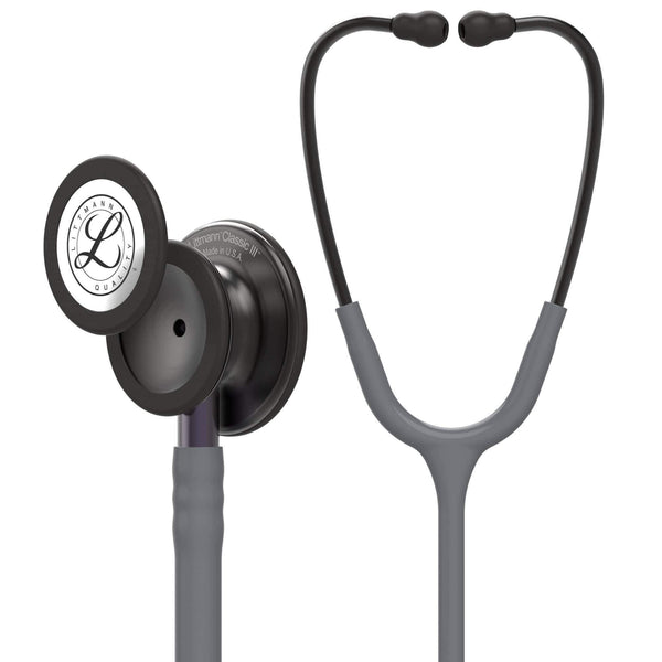 3M Littmann Classic Stethoscopes Smoke Grey with Violet Grey Stem 3M Littmann Classic III Stethoscope