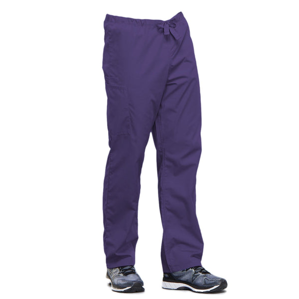 Cherokee Workwear 4100 Scrubs Pants Unisex Drawstring Cargo Grape 5XL