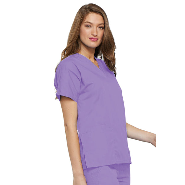 Cherokee Workwear 4700 Scrubs Top Women's V-Neck Orchid 4XL