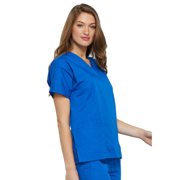 Cherokee Workwear 4700 Scrubs Top Women's V-Neck Royal 5XL