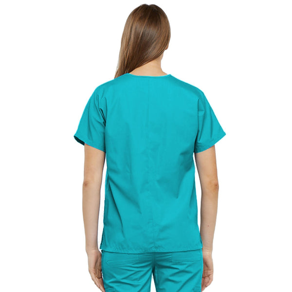 Cherokee Workwear 4700 Scrubs Top Women's V-Neck Turquoise 3XL