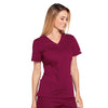 Cherokee Core Stretch 4710 Scrubs Top Women's V-Neck Wine 5XL