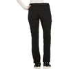 Cherokee Infinity CK100A Scrubs Pants Women's Mid Rise Tapered Leg Drawstring s Black 3XL