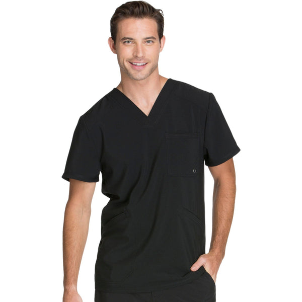 Cherokee Infinity CK900A Scrubs Top Men's V-Neck Black L