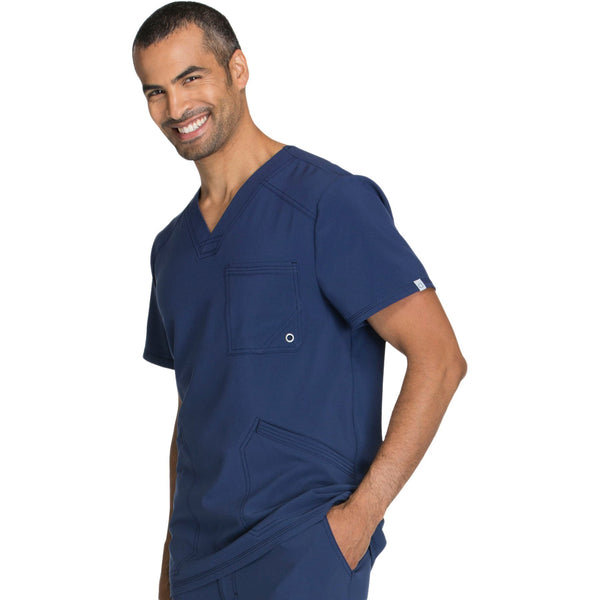 Cherokee Infinity CK900A Scrubs Top Men's V-Neck Navy 4XL