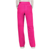 Cherokee Workwear Revolution WW110 Scrubs Pants Women's Mid Rise Straight Leg Pull-on Electric Pink 3XL