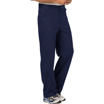 Cherokee Workwear Revolution WW140 Scrubs Pants Men's Fly Front Navy 5XL