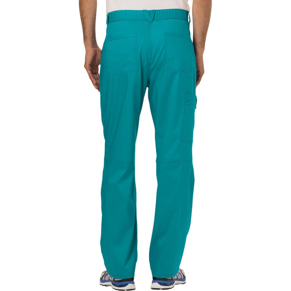 Cherokee Workwear Revolution WW140 Scrubs Pants Men's Fly Front Teal Blue 3XL