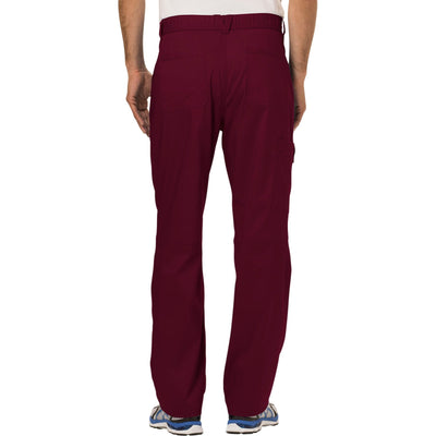 Cherokee Workwear Revolution WW140 Scrubs Pants Men's Fly Front Wine 3XL