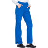 Cherokee Workwear WW210 Scrubs Pants Women's Mid Rise Straight Leg Pull-on Cargo Royal 5XL